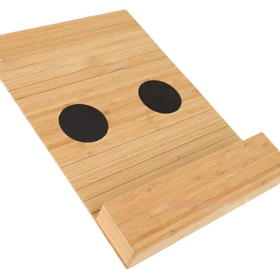 Premium Bamboo Sofa Arm Tray | Foldable Anti-Slip Couch Cup Holder